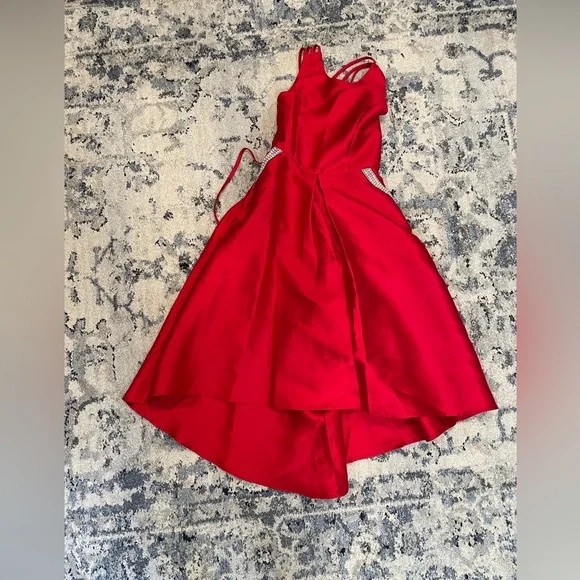 strapless open back dress Bella Tiered Maxi Dress (Red White Polka Dot)  Holland Cooper 